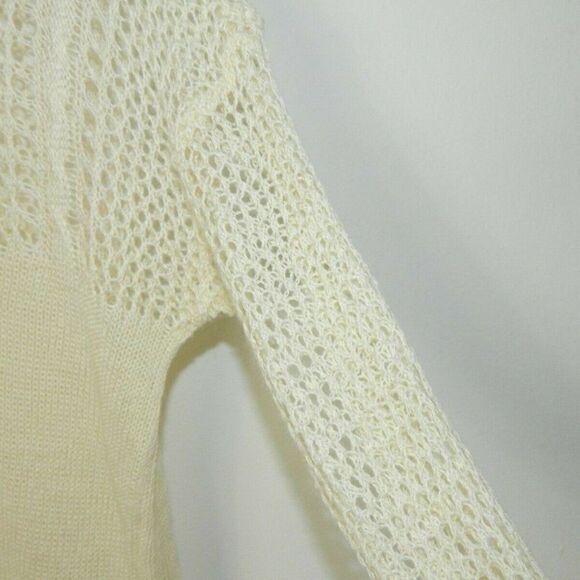 Miilla Sweater Ivory Linen Knit Lightweight Large‎ - Picture 5 of 10